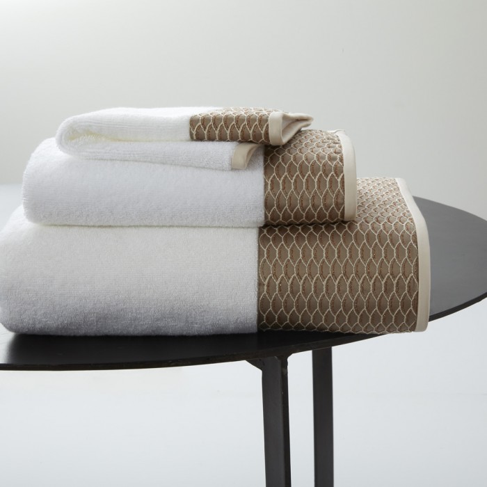 Asciugamano da bagno Yves Delorme Couture Jeanne 