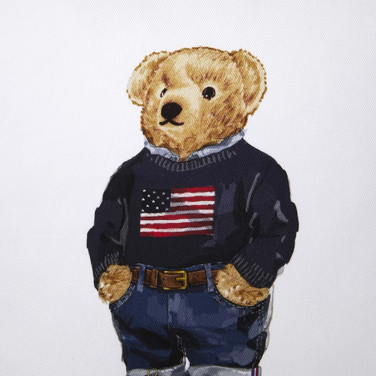 Kussen Ralph Lauren Flag Sweater Bear