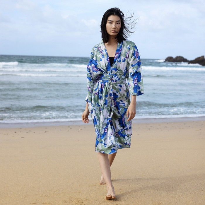 Kimono K Anémone A motif