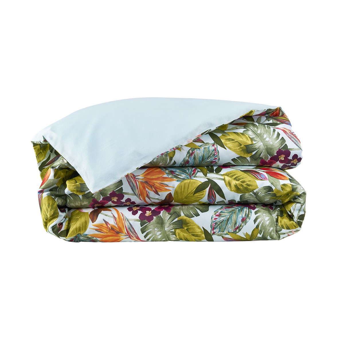 Tropical Opulence: Yves Delorme Utopia Bed Collection in Rich Cotton Sateen