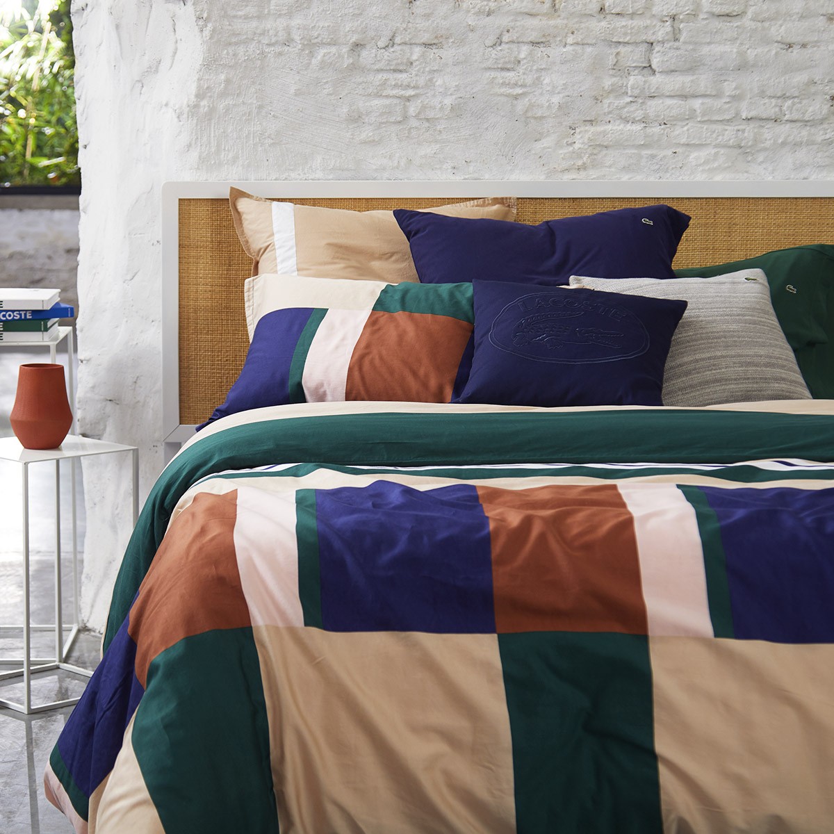 L Colour Block Bed Linen | Lacoste