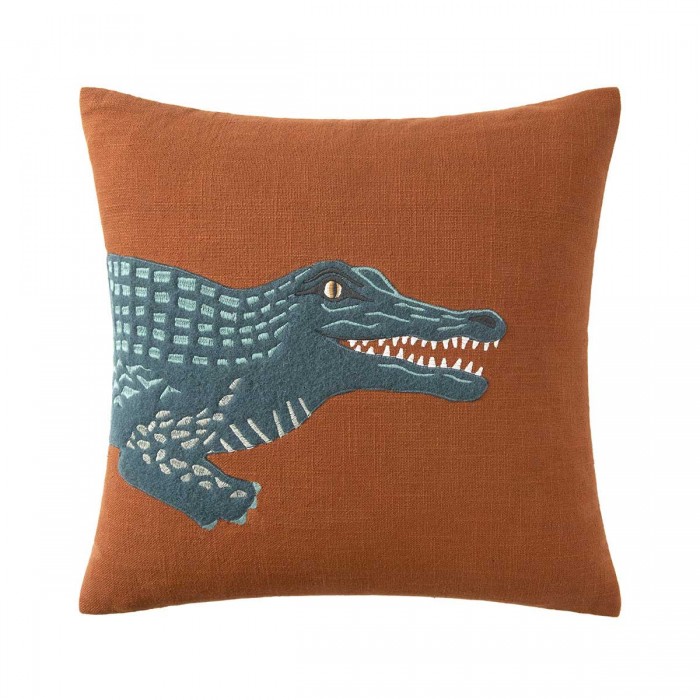 Cushion Cover Crocodile Multicoloured