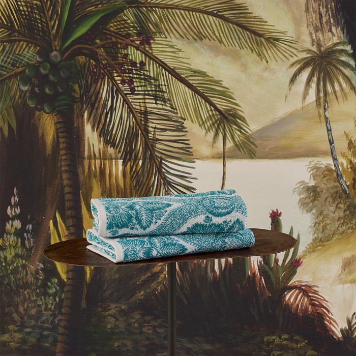 Towels Yves Delorme Nil Bleu