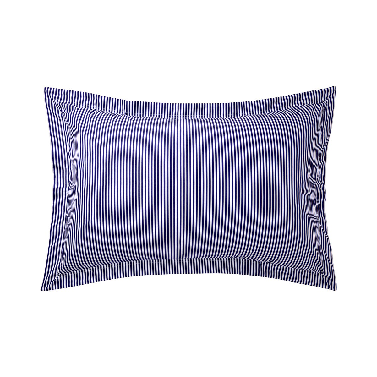 Oxford Pillowcase Shirting Stripe Navy White