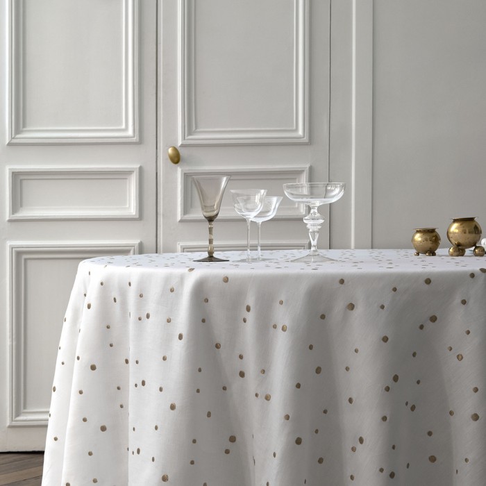 Yves Delorme Couture Champagne Nappe