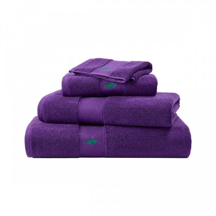 Serviette de bain Polo Player Purple Chalet
