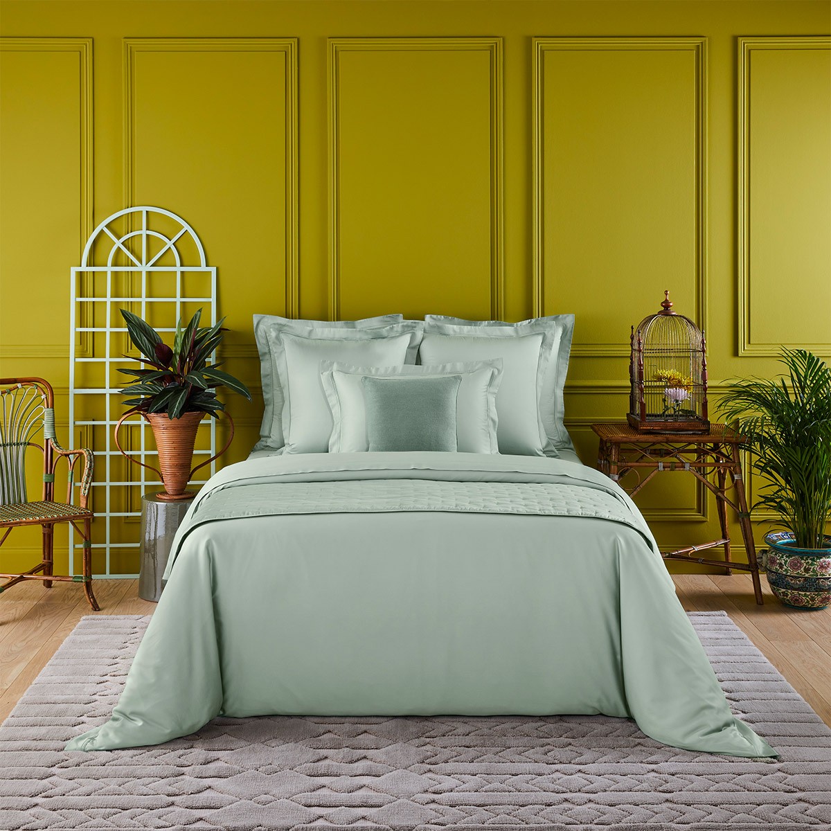 Triomphe Bed Collection: Silky Cotton Sateen Bedding