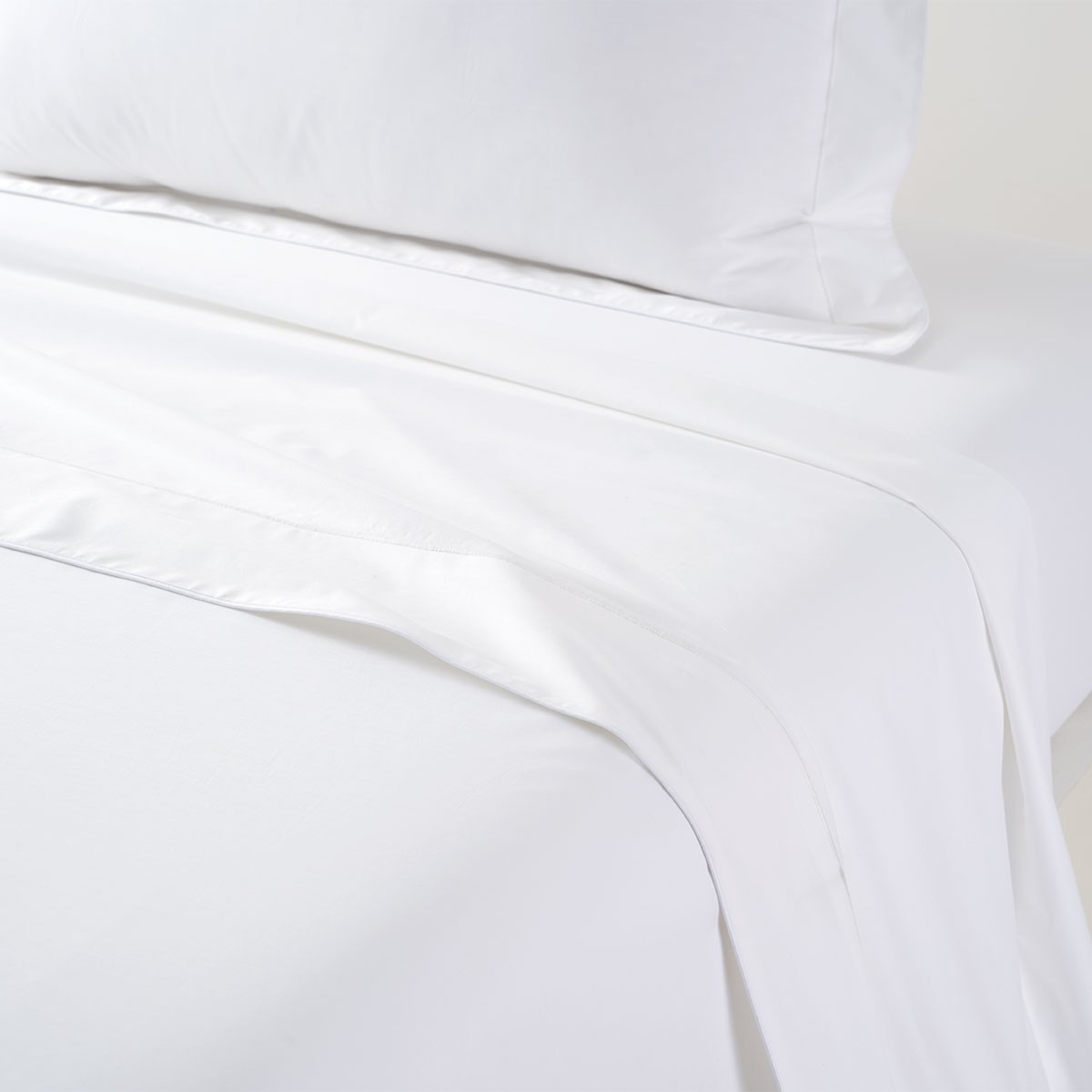 Organic Cotton Plum Embroidery&Piping Yves Delorme YVES DELORME Flandre King Duvet Cover 
