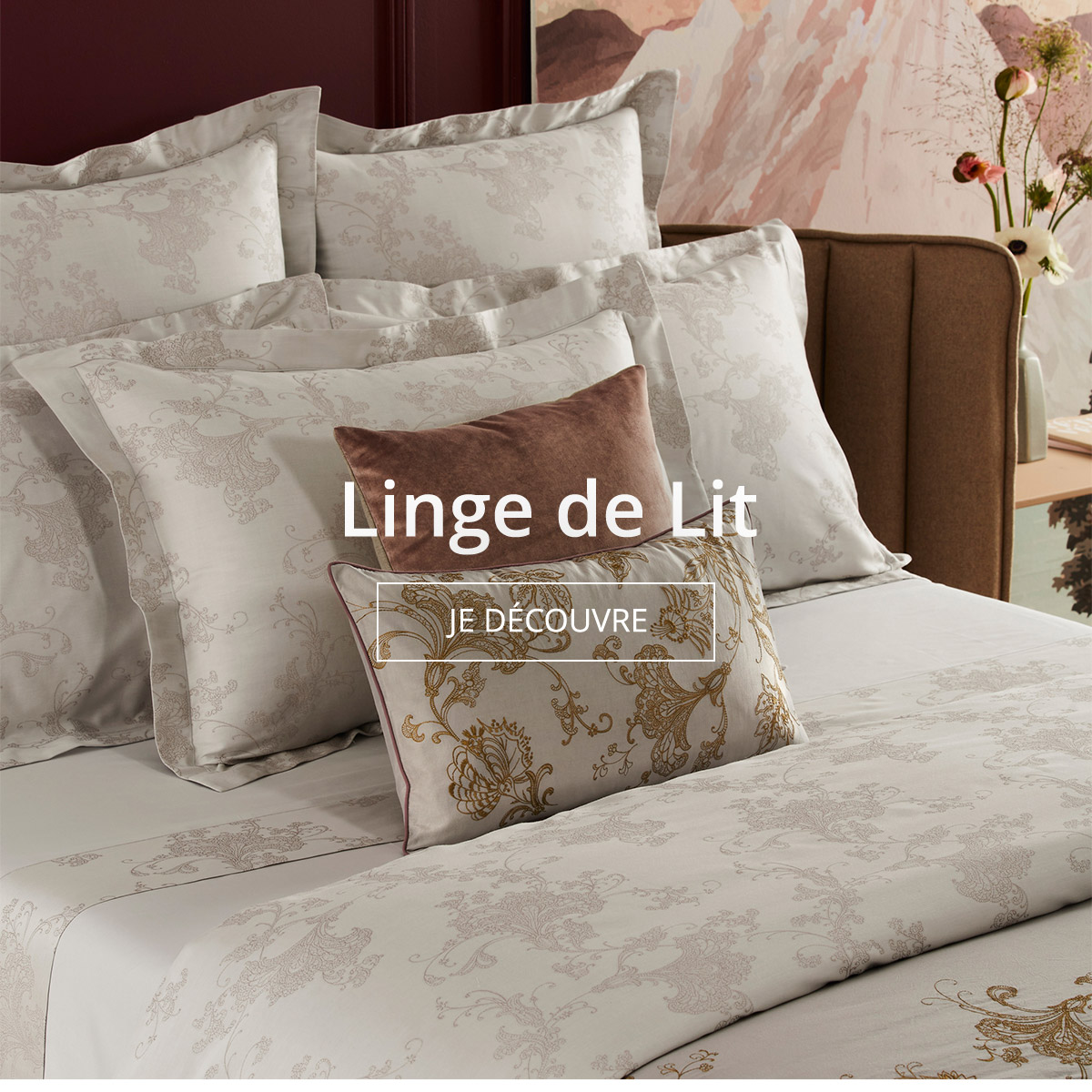 Linge de lit de luxe, parures de lit haut de gamme Yves Delorme