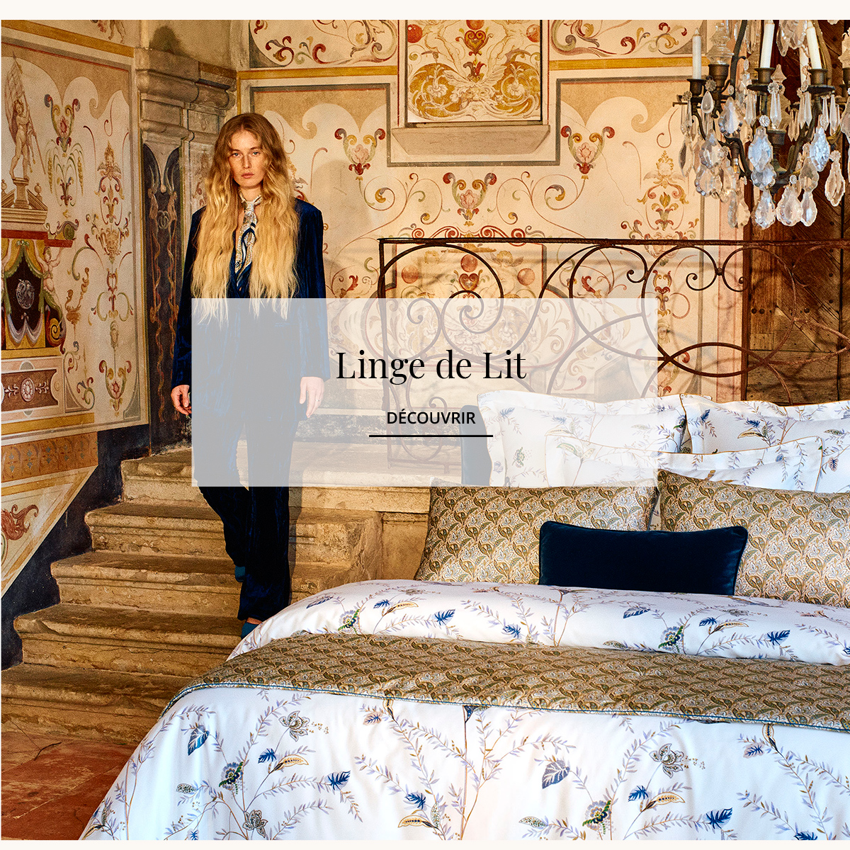 Soldes linge de lit de luxe - Yves Delorme